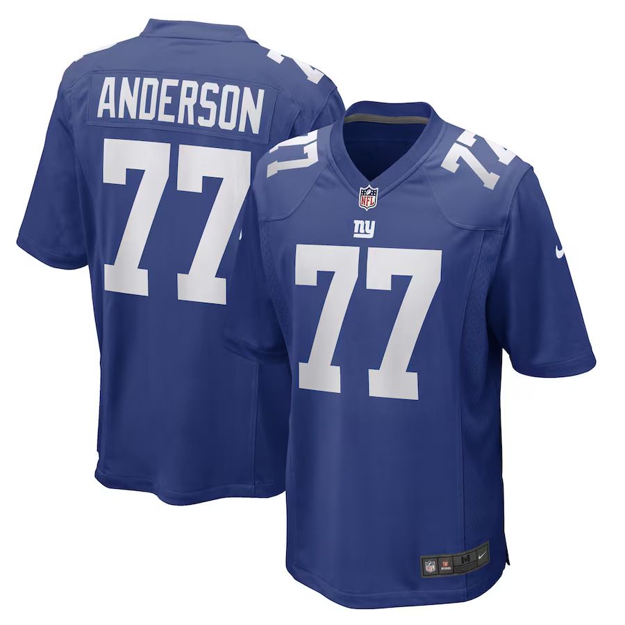 Men New York Giants #77 Jack Anderson Nike Royal Game Player NFL Jersey